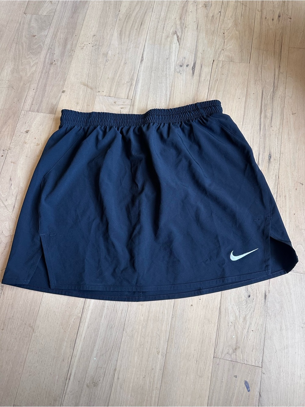 Nike Black Athletic Skirt with White Swoosh